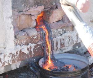Tamahagane melting in March 2022 in Pálovice with Pavel Bolf