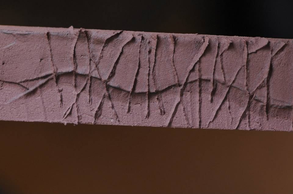 Application of hardening paste