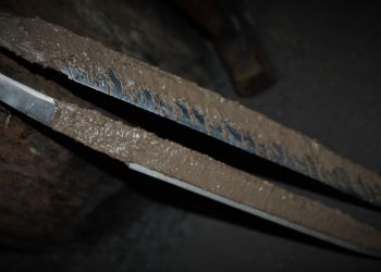 Pavel Bolf, small photo gallery of tanto forging