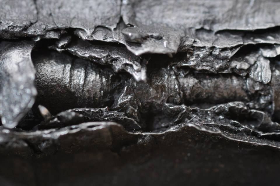 Detail of steel ingot folding