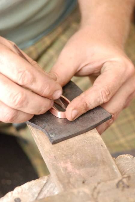 Production of tsuba