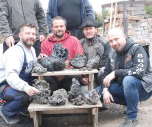 Tamahagane melting in March 2022 in Pálovice with Pavel Bolf