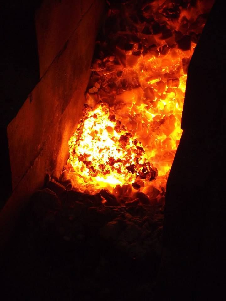 Melting in the furnace