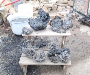 Tamahagane melting in March 2022 in Pálovice with Pavel Bolf